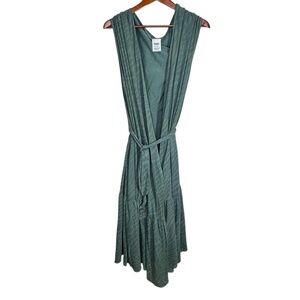 Smash + Tess Green Zebra Print Wrap Midi Dress with Pockets Size 3XL/4XL